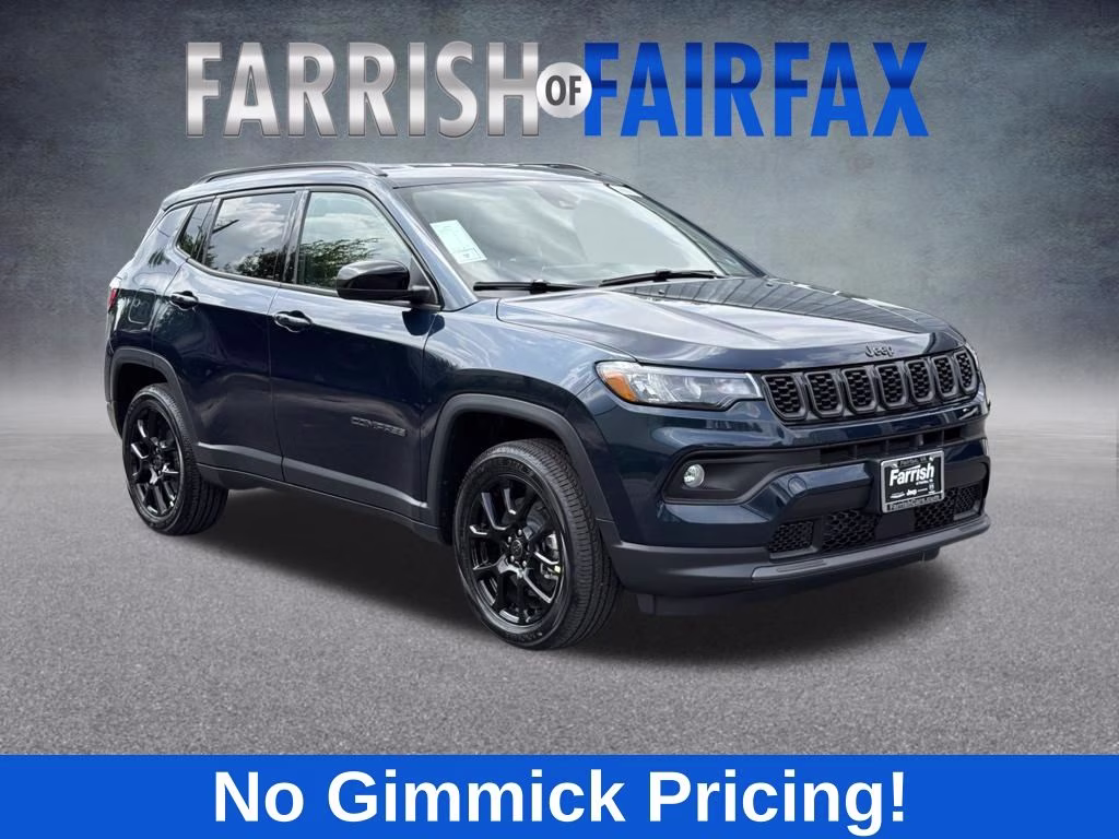 2026 Fathom Blue Pearl Coat Jeep Compass Latitude 4X4 SUV