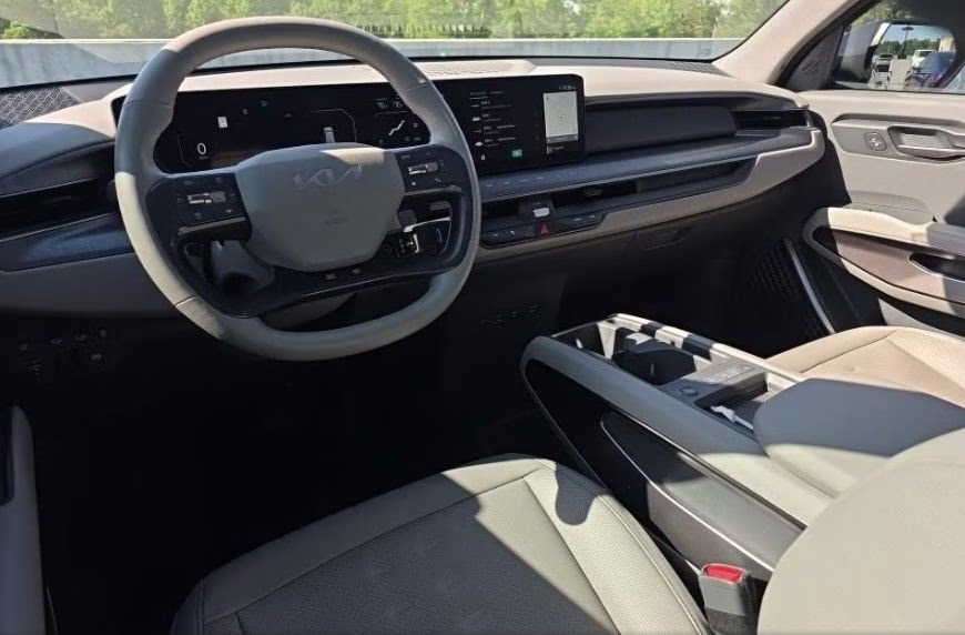 2024 Aurora Black Pearl Kia EV9 Wind AWD SUV