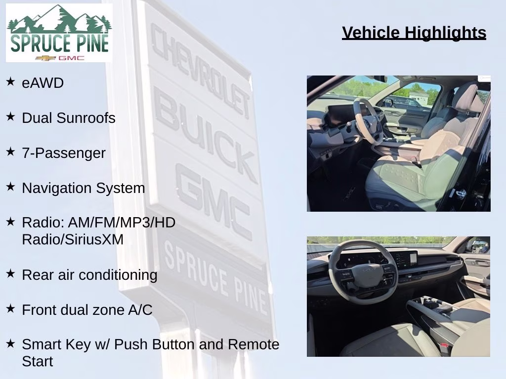 2024 Aurora Black Pearl Kia EV9 Wind AWD SUV