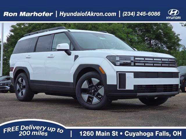 2026 Serenity White Hyundai Santa Fe Hybrid SEL AWD SUV