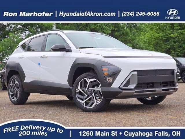 2026 Atlas White Hyundai Kona SEL Premium AWD SUV