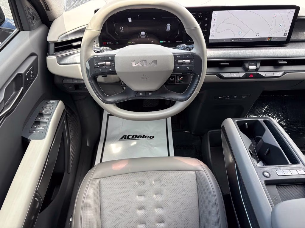 2024 Aurora Black Pearl Kia EV9 Wind AWD SUV