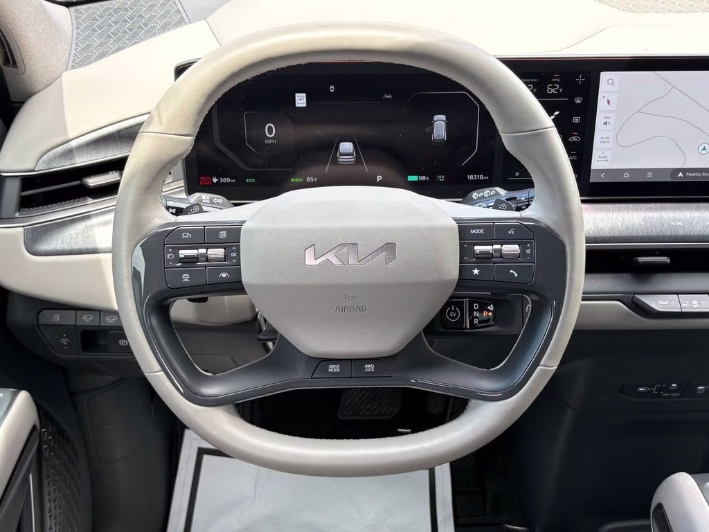 2024 Aurora Black Pearl Kia EV9 Wind AWD SUV