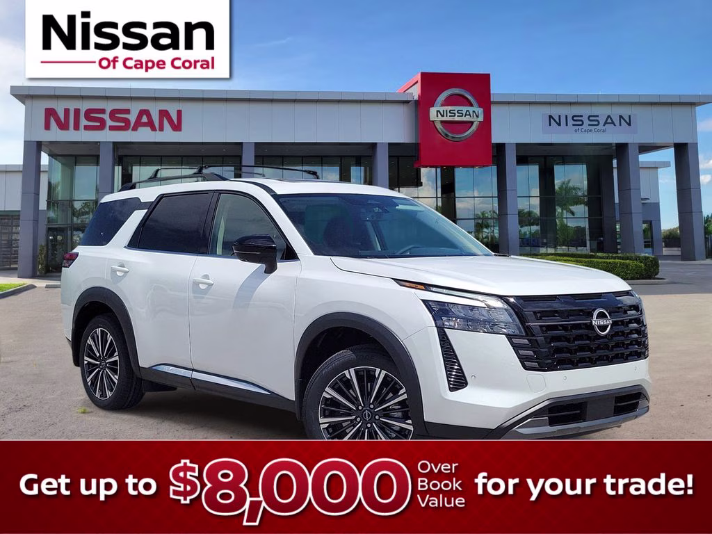 2026 Everest White Pearl Tricoat Nissan Pathfinder Platinum FWD SUV