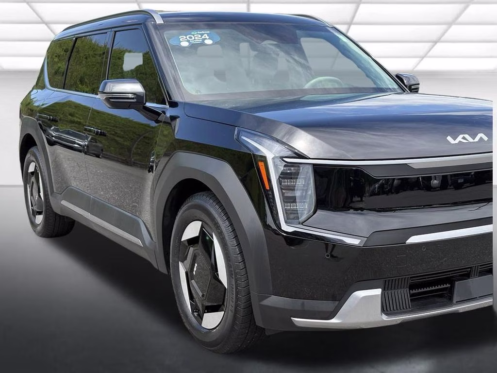 2024 Aurora Black Pearl Kia EV9 Wind AWD SUV