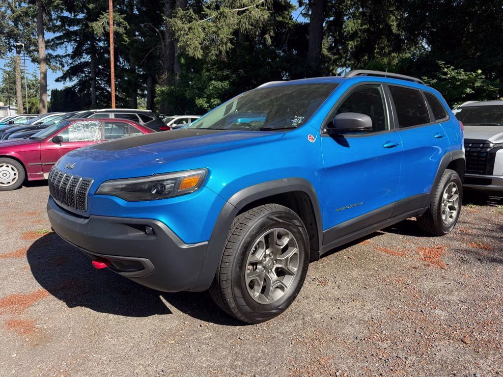 2020 Hydro Blue Pearlcoat Jeep Cherokee Trailhawk 4X4 SUV