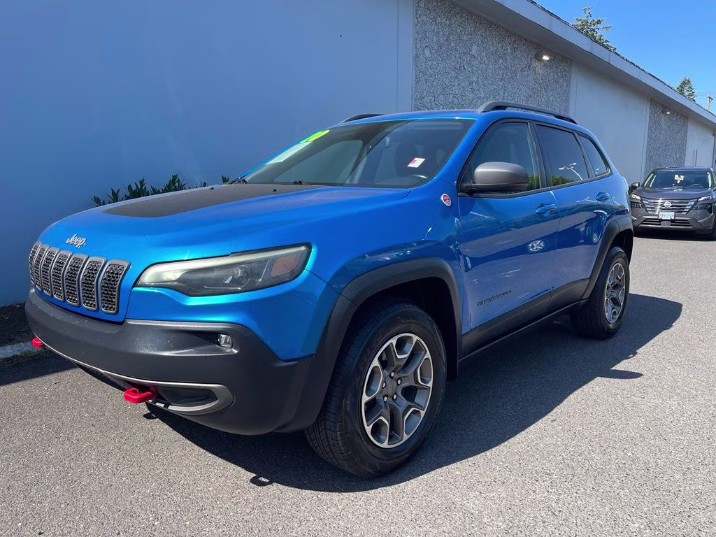 2020 Hydro Blue Pearlcoat Jeep Cherokee Trailhawk 4X4 SUV