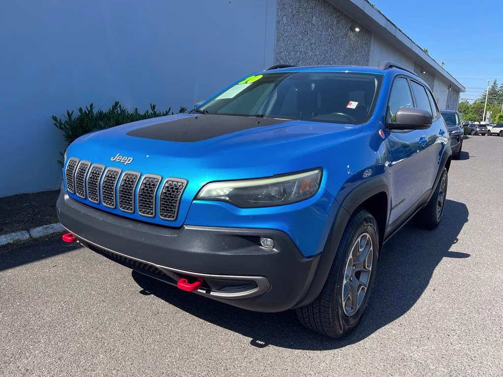 2020 Hydro Blue Pearlcoat Jeep Cherokee Trailhawk 4X4 SUV