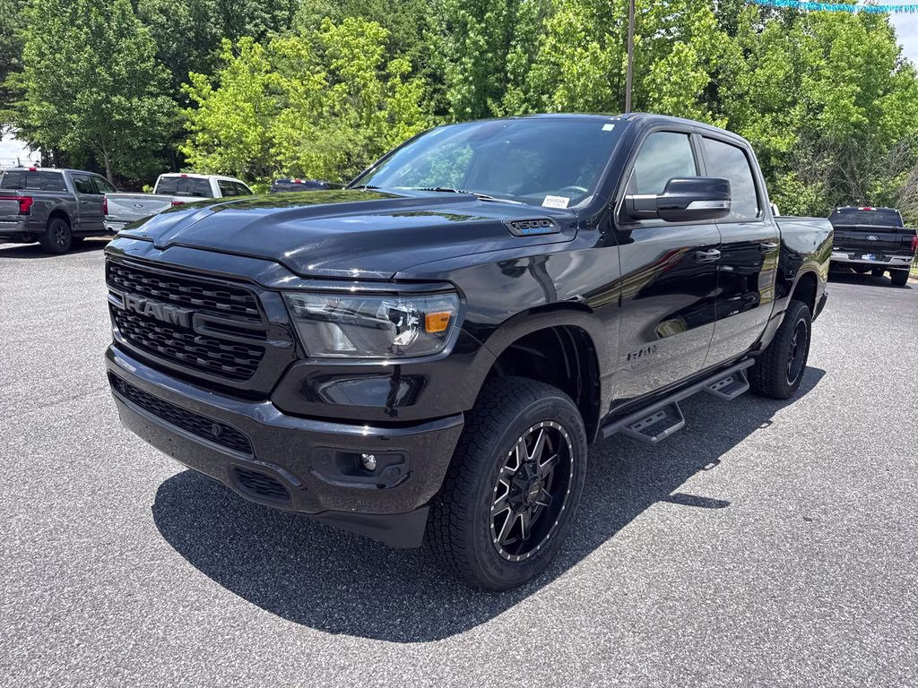 2022 Diamond Black Crystal Pearlcoat Ram 1500 Big Horn/Lone Star 4X4 Truck