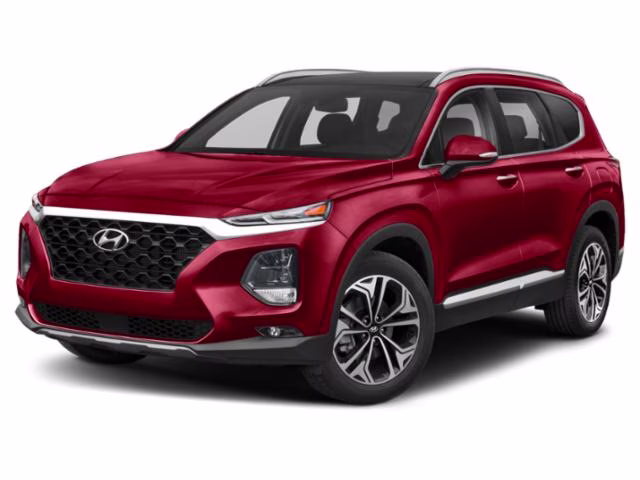 2019 Scarlet Red Hyundai Santa Fe Ultimate FWD SUV
