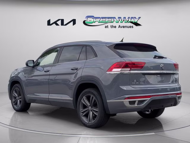 2021 Pure Gray Volkswagen Atlas Cross Sport 3.6L V6 SE w/Technology R-Line AWD SUV