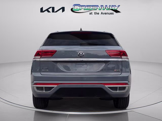 2021 Pure Gray Volkswagen Atlas Cross Sport 3.6L V6 SE w/Technology R-Line AWD SUV