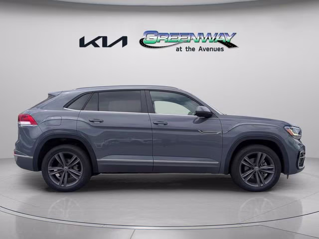 2021 Pure Gray Volkswagen Atlas Cross Sport 3.6L V6 SE w/Technology R-Line AWD SUV