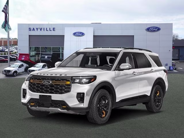 2026 Space White Metallic Ford Explorer Tremor 4WD 4X4 SUV