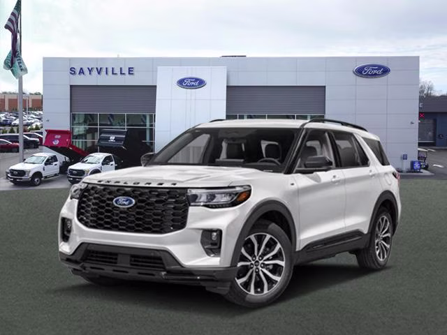 2026 Space White Metallic Ford Explorer ST-Line 4WD 4X4 SUV