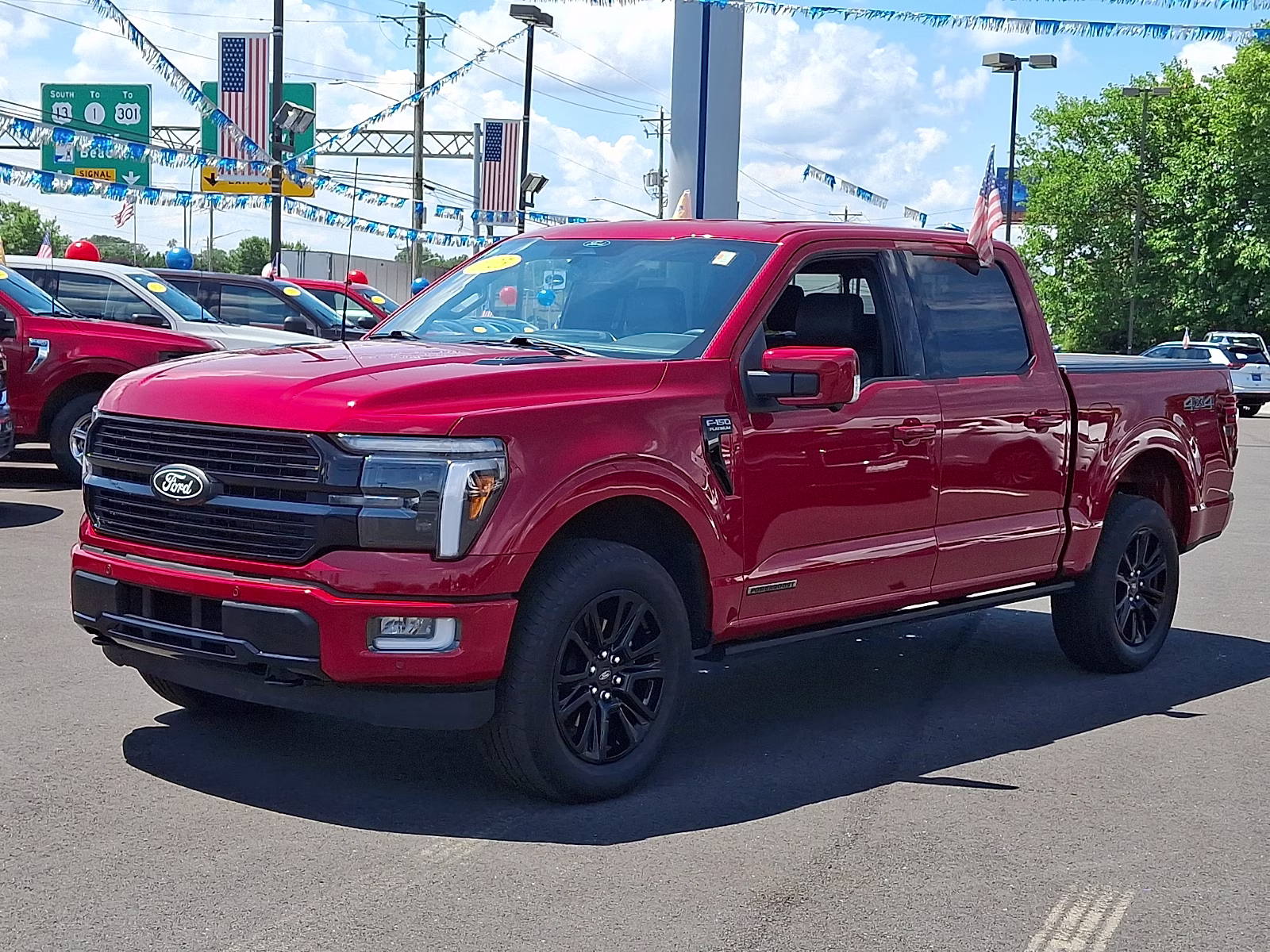 2025 Rapid Red Metallic Tinted Clearcoat - D4 Ford F-150 Platinum 4X4