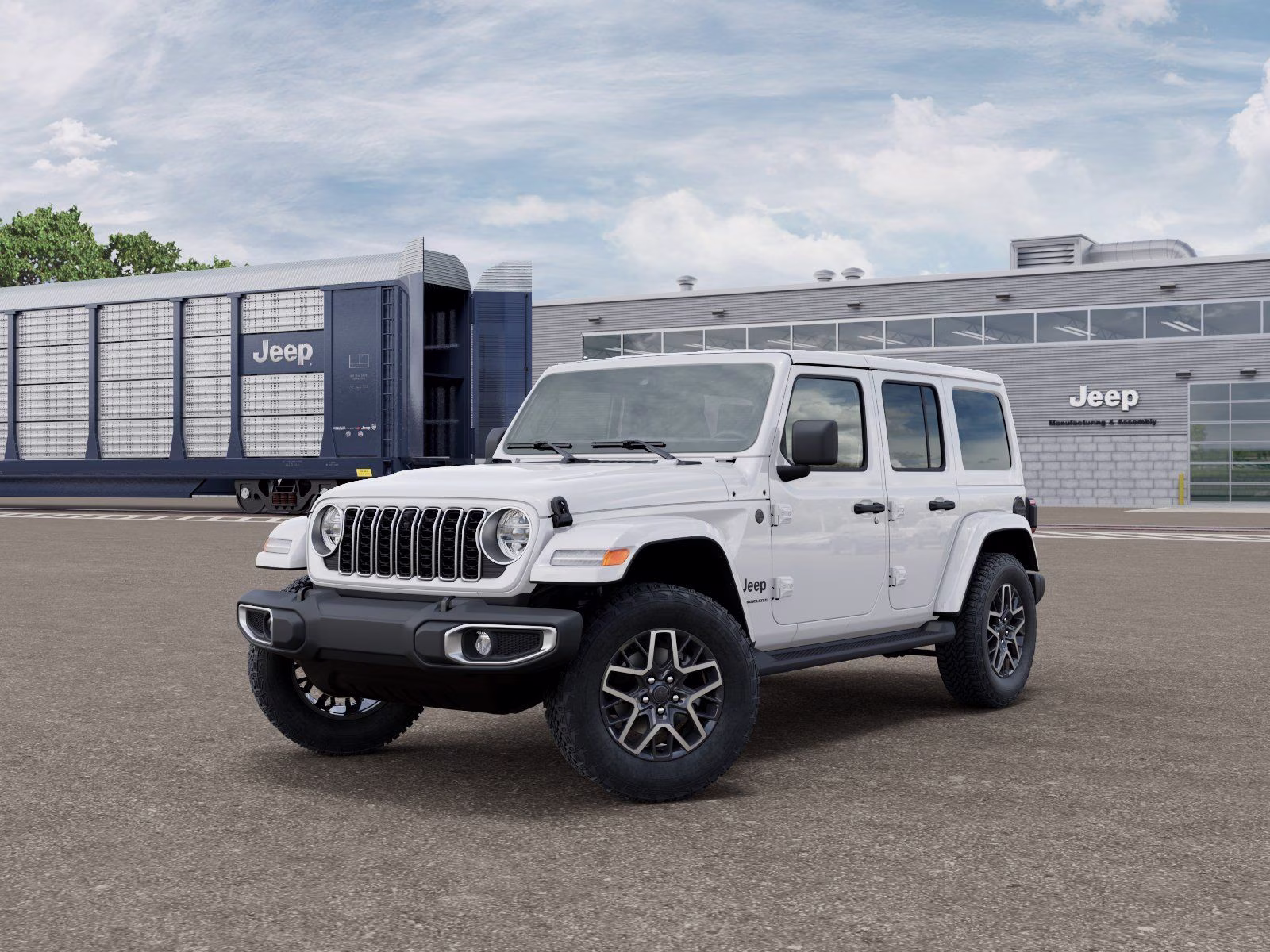 2026 Bright White Clearcoat Jeep Wrangler Sahara 4X4 SUV