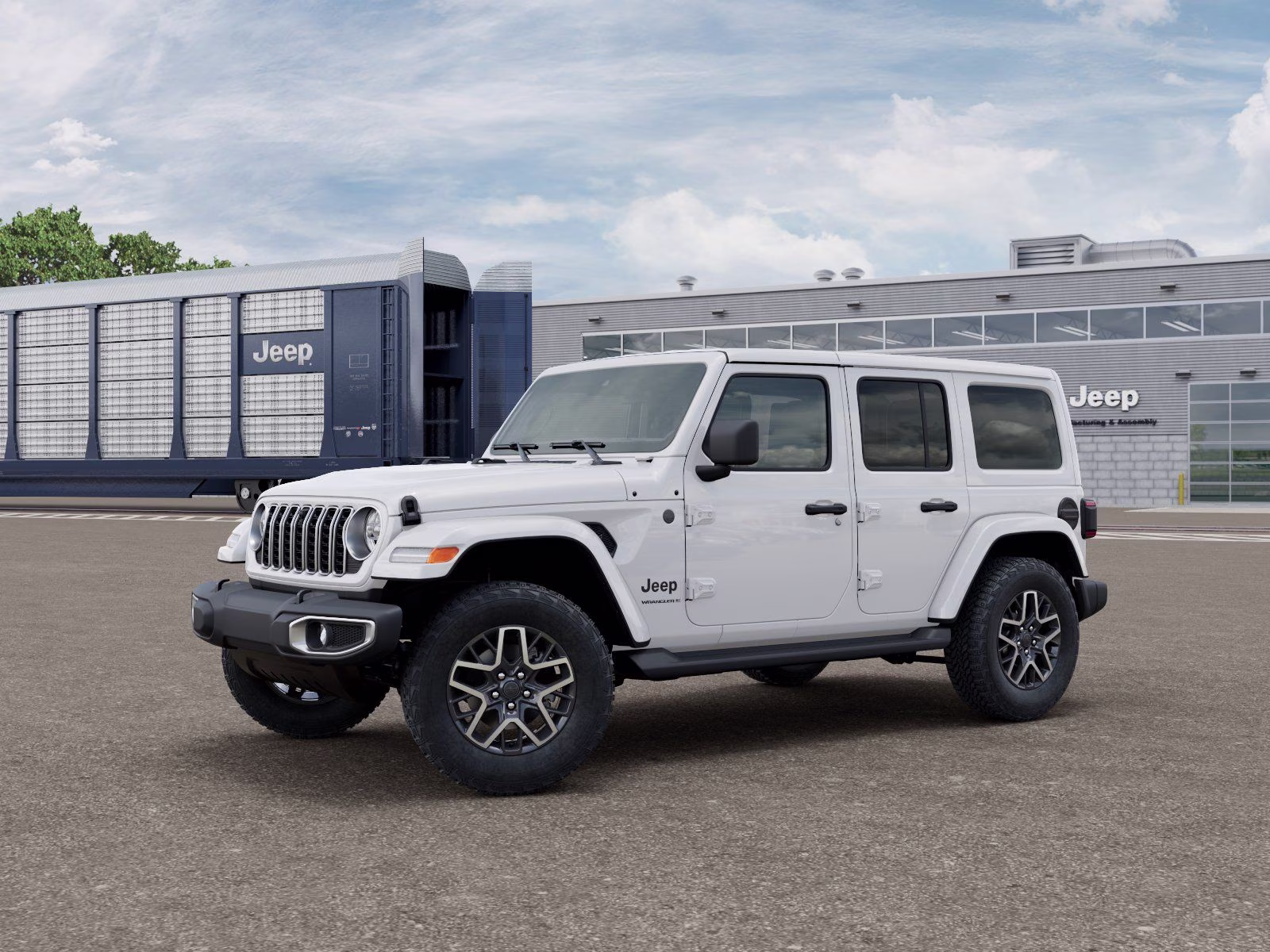 2026 Bright White Clearcoat Jeep Wrangler Sahara 4X4 SUV