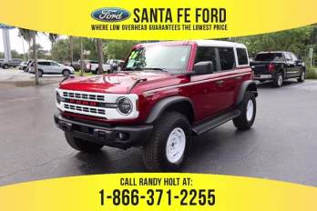 2026 Red Ford Bronco Heritage Edition 4X4 Convertible