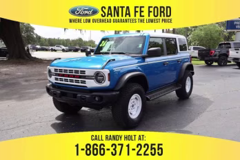 2026 Blue Ford Bronco Heritage Edition 4X4 Convertible