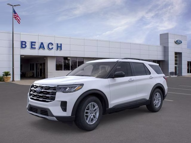 2026 Space White Metallic Ford Explorer Active RWD SUV