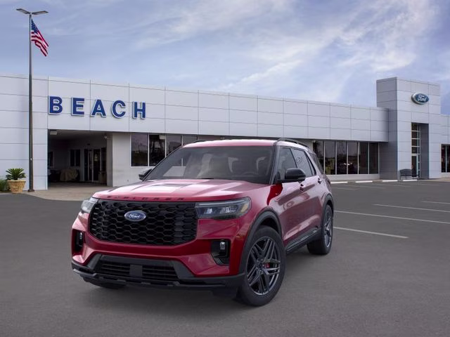 2026 Red Metallic Ford Explorer ST-Line RWD SUV