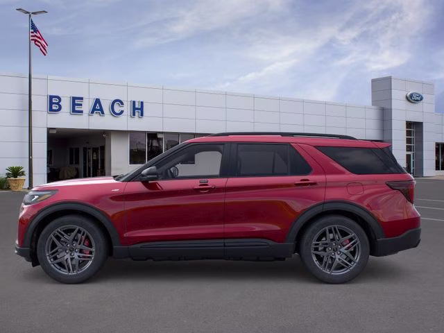 2026 Red Metallic Ford Explorer ST-Line RWD SUV