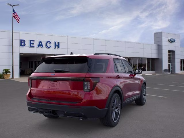 2026 Red Metallic Ford Explorer ST-Line RWD SUV