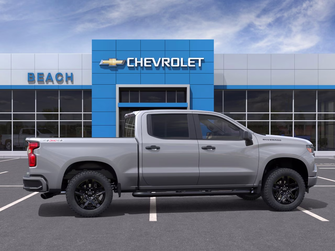 2026 Sterling Gray Metallic Chevrolet Silverado 1500 Custom 4X4 Truck