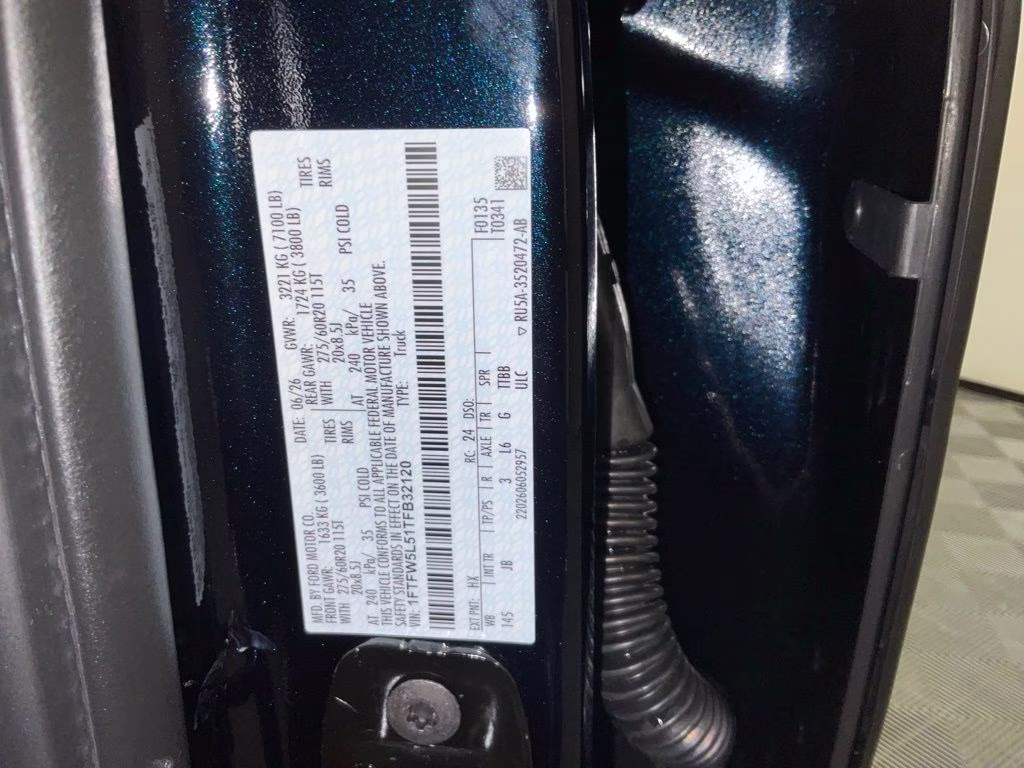 2026 Blue Metallic Ford F-150 Lariat 4X4 Truck