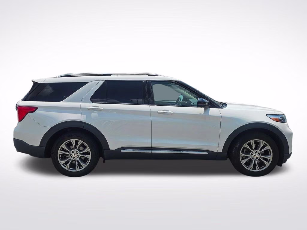 2021 Star White Metallic Tri-Coat Ford Explorer Limited RWD SUV