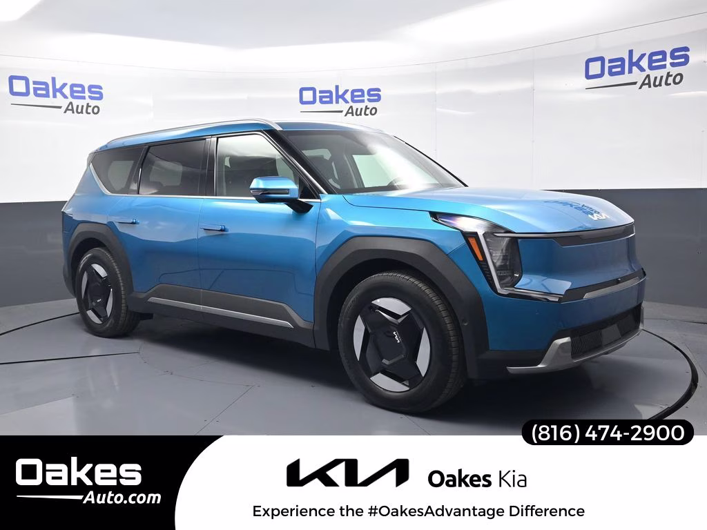 2026 Ocean Blue Kia EV9 Wind AWD SUV