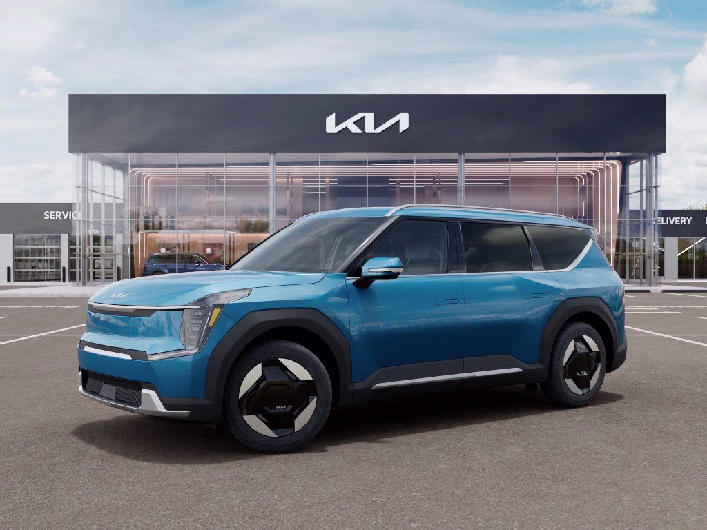 2026 Ocean Blue Kia EV9 Wind AWD SUV