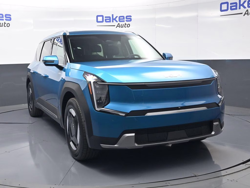 2026 Ocean Blue Kia EV9 Wind AWD SUV