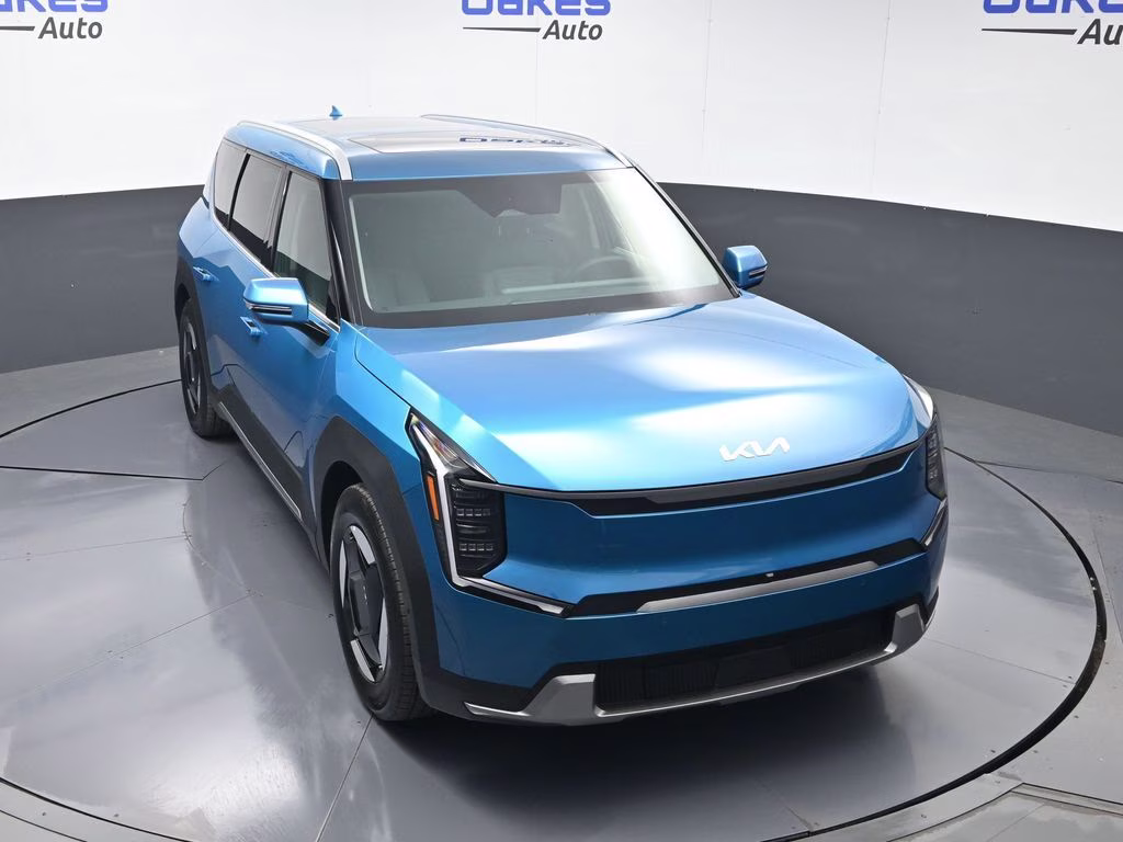 2026 Ocean Blue Kia EV9 Wind AWD SUV