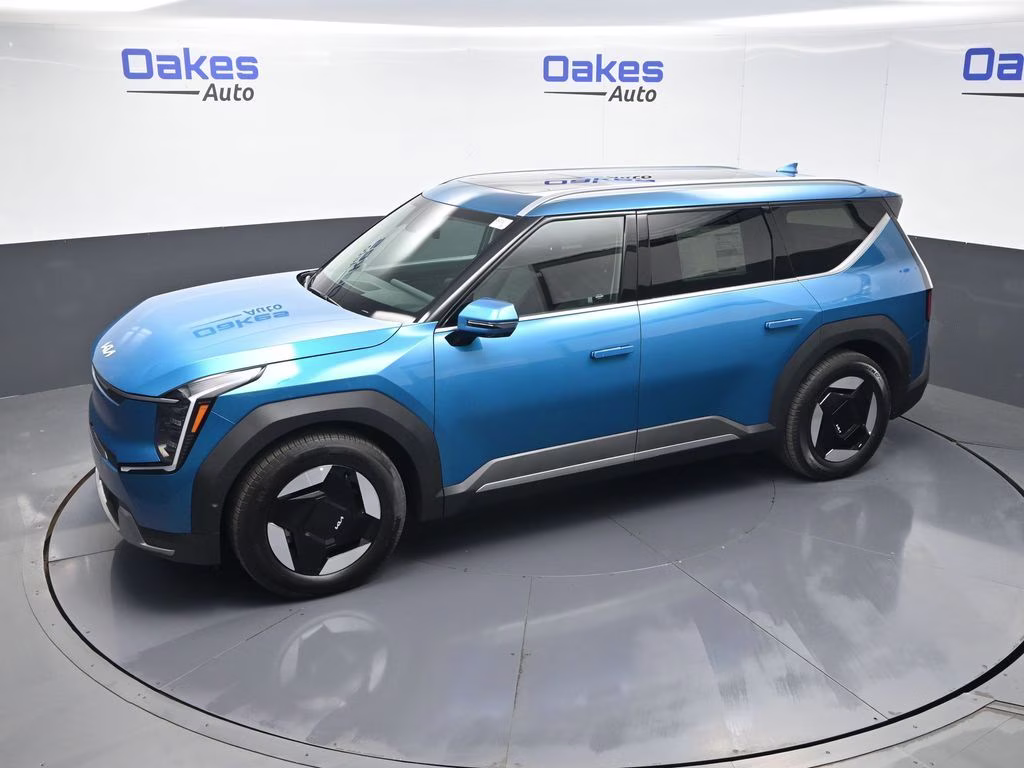 2026 Ocean Blue Kia EV9 Wind AWD SUV
