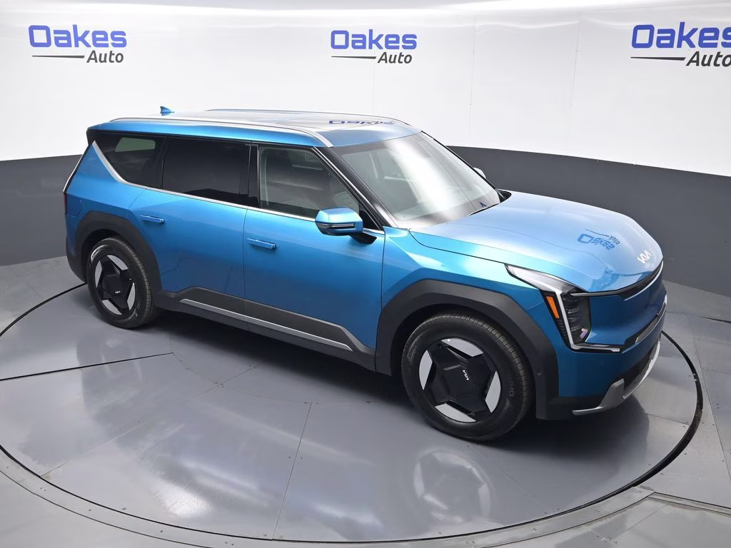 2026 Ocean Blue Kia EV9 Wind AWD SUV
