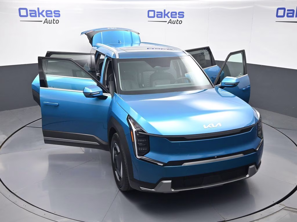 2026 Ocean Blue Kia EV9 Wind AWD SUV