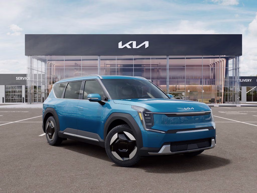 2026 Ocean Blue Kia EV9 Wind AWD SUV