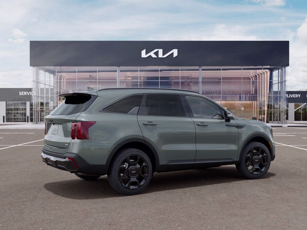 2026 Cityscape Green Kia Sorento Hybrid X-Line SX Prestige AWD SUV
