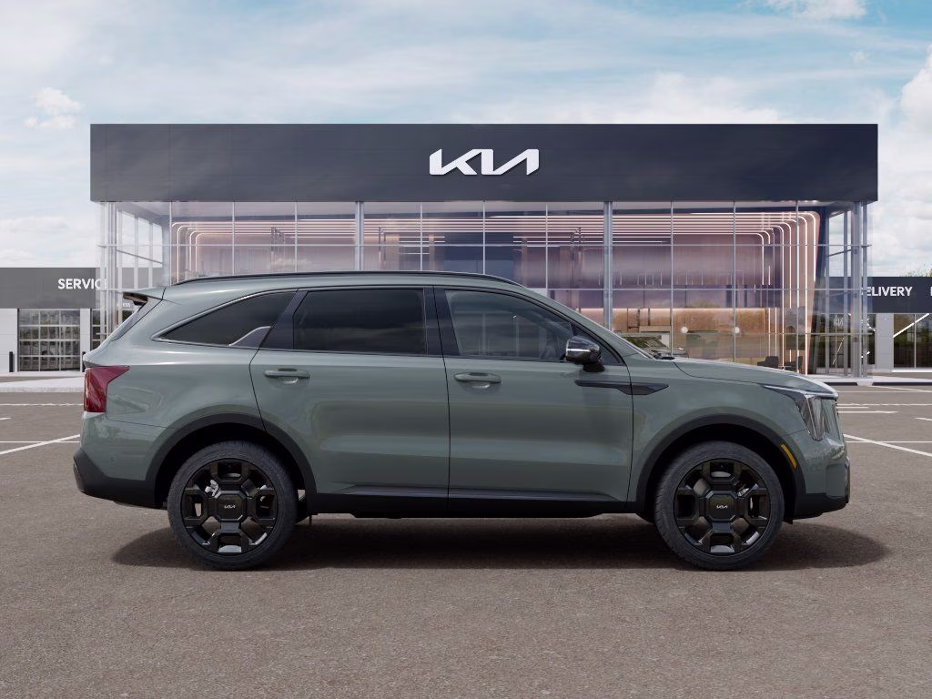 2026 Cityscape Green Kia Sorento Hybrid X-Line SX Prestige AWD SUV