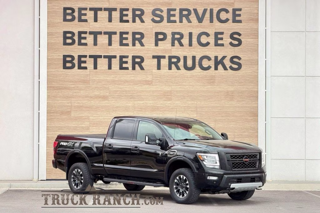 2020 Super Black Nissan Titan XD PRO-4X 4X4 Truck
