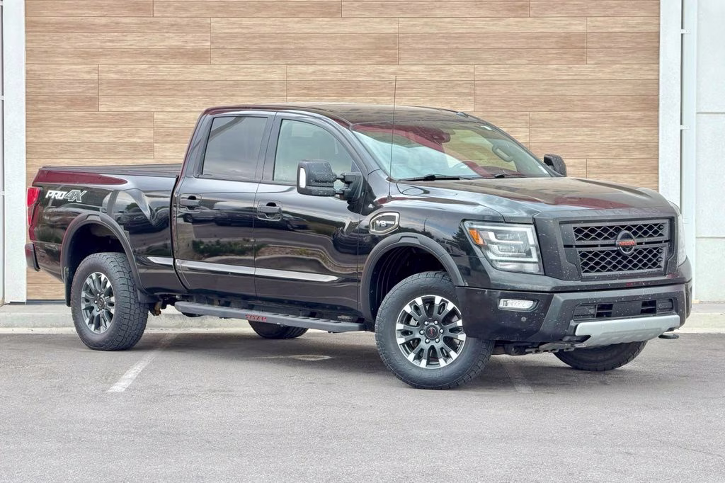 2020 Super Black Nissan Titan XD PRO-4X 4X4 Truck