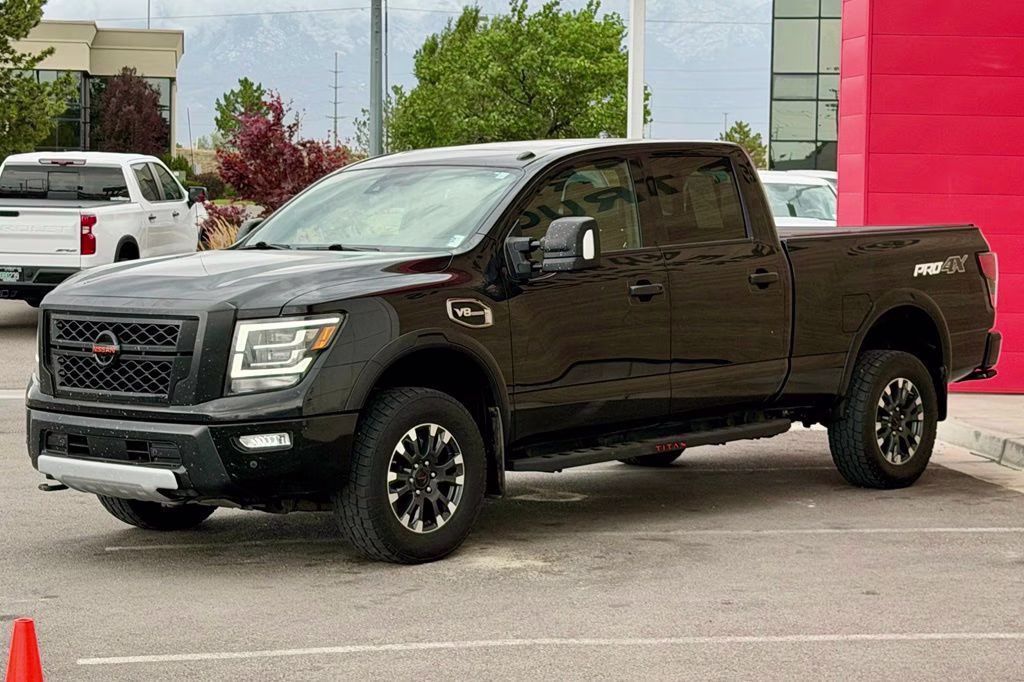 2020 Super Black Nissan Titan XD PRO-4X 4X4 Truck