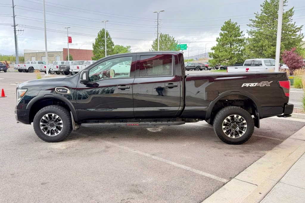 2020 Super Black Nissan Titan XD PRO-4X 4X4 Truck