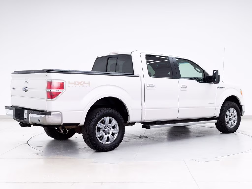 2012 White Platinum Clearcoat Metallic Ford F-150 Lariat 4X4 Truck