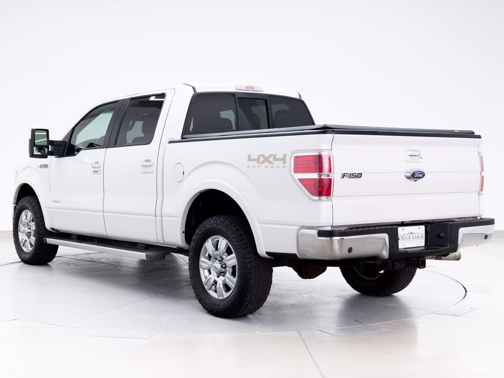2012 White Platinum Clearcoat Metallic Ford F-150 Lariat 4X4 Truck