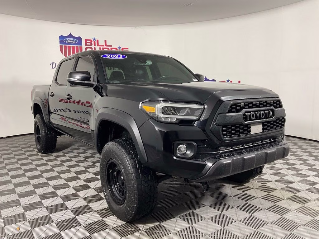 2021 Midnight Black Metallic Toyota Tacoma TRD Off-Road 4X4 Truck