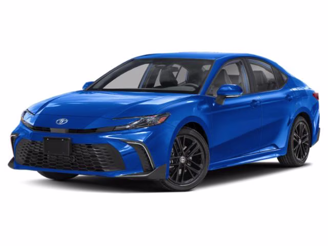 2025 Blue Toyota Camry SE FWD Sedan