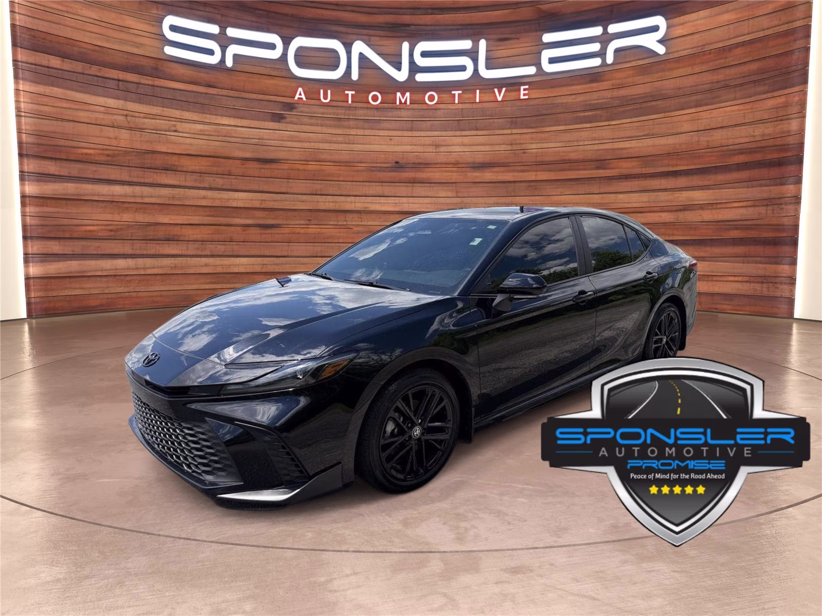 2026 Midnight Black Metallic Toyota Camry SE FWD Sedan